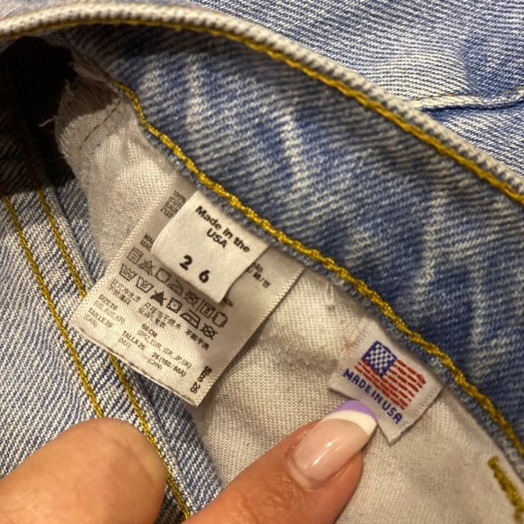 Button fly vintage American apparel denim shorts - Picture 3 of 7